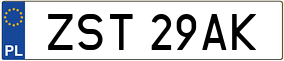 Trailer License Plate